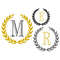 Monogram SVGDXFPNG Alphabet, Laurel Engraved Alphabet, Digital Download, Cut File, Engraving, Clip Art, 26 Individual svgdxfpng files - 3.jpg