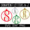 Monogram SVGDXFPNG Alphabet, Christmas Ornament Letters Alphabet, Digital Download, Cut File, Sublimation, Clip Art, 26 svgdxfpng files - 1.jpg