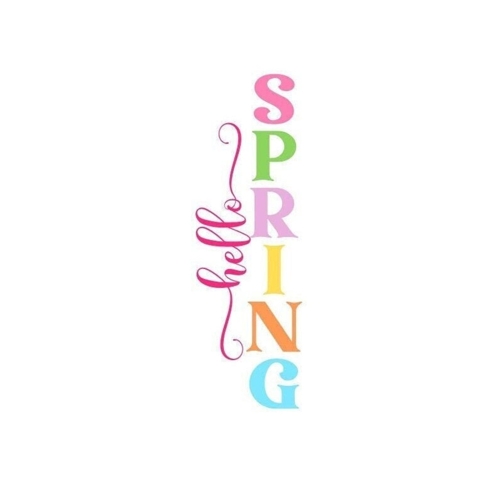 Porch Sign SVG, Hello Spring SVG, Easter Porch Sign SVG, Digital Download, Cut File, Sublimation, Clip Art (includes svgpngdxf files) - 1.jpg