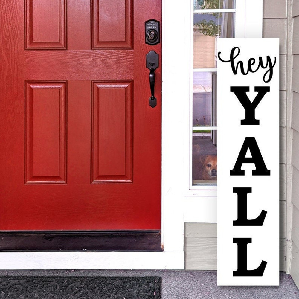 Porch Sign SVG, Hey Y'all Porch Sign SVG, Welcome SVG, Digital Download, Cut File, Sublimation, Clip Art (includes svgpngdxf files) - 3.jpg