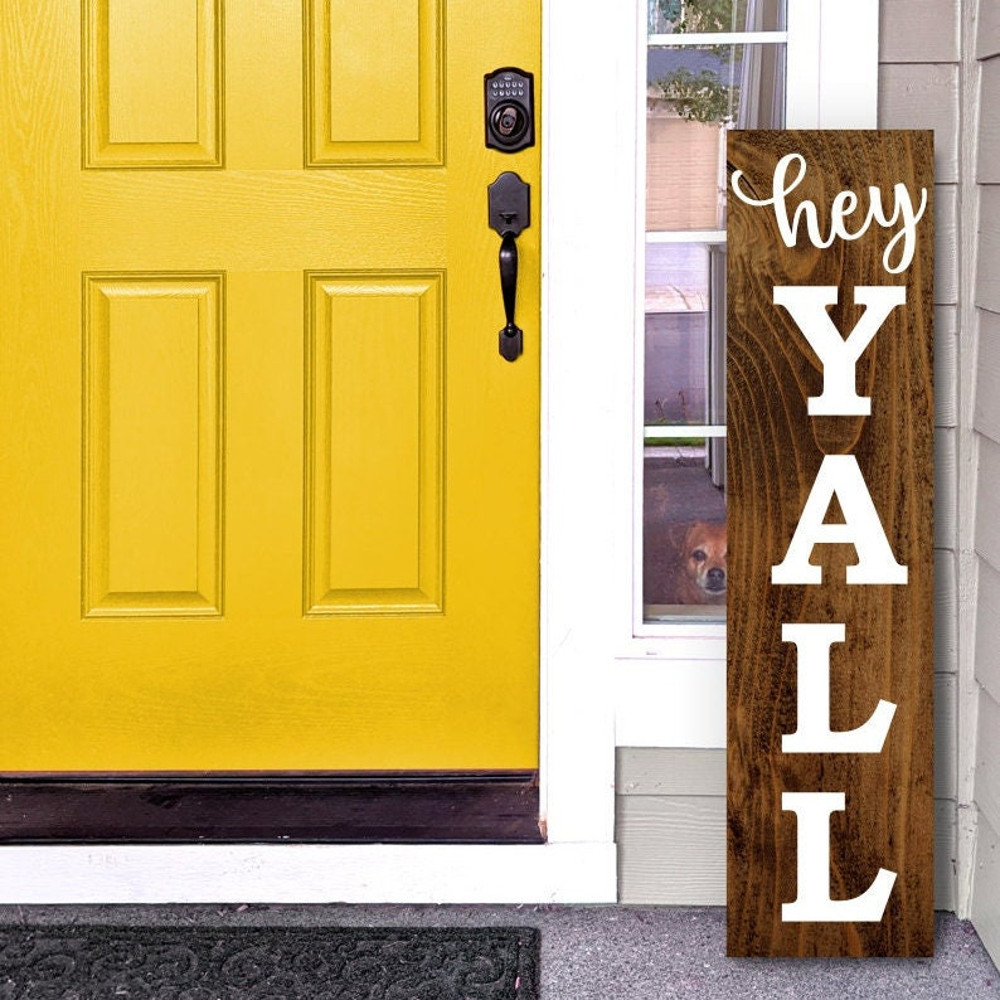 Porch Sign SVG, Hey Y'all Porch Sign SVG, Welcome SVG, Digital Download, Cut File, Sublimation, Clip Art (includes svgpngdxf files) - 4.jpg