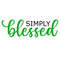 Simply Blessed SVG, Blessed SVG, St Patricks Day SVG, Digital Download, Cut File, Sublimation, Clip Art (individual svgdxfpng files) - 1.jpg