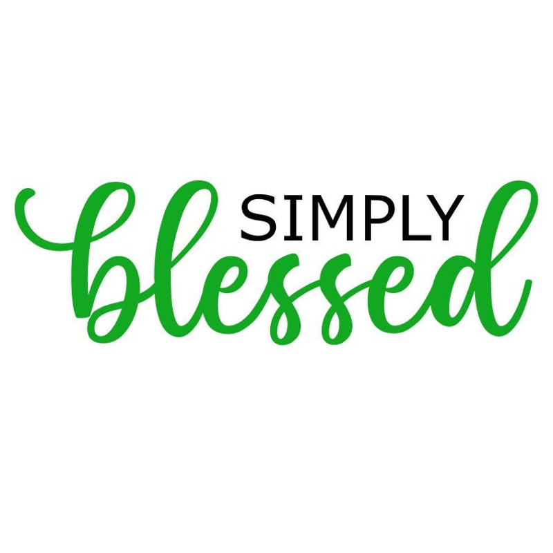 Simply Blessed SVG, Blessed SVG, St Patricks Day SVG, Digital Download, Cut File, Sublimation, Clip Art (individual svgdxfpng files) - 1.jpg