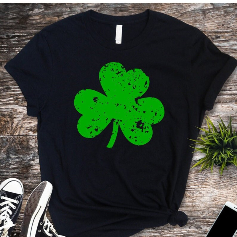 St Patricks Day SVG, Shamrock SVG, Grunge Shamroc SVG, Digital Download, Cut File, Sublimation, Clip Art (includes svgpngdxf file formats) - 2.jpg