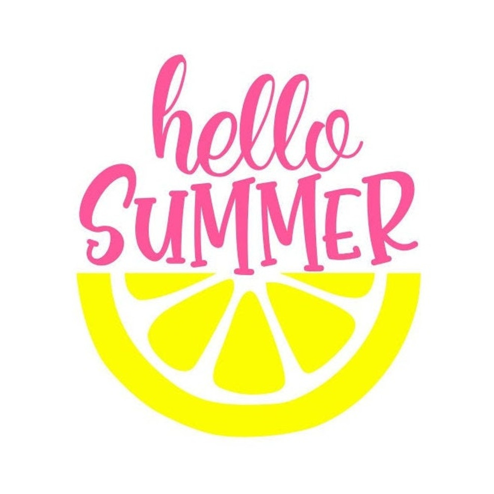 Summer Door Sign SVG, Hello Summer SVG, Lemon SVG, Digital Download, Cut File, Sublimation, Clip Art (includes svgpngdxf files) - 1.jpg