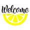 Summer Door Sign SVG, Welcome Sign SVG, Lemon Slice SVG, Digital Download, Cut File, Sublimation, Clip Art (includes svgpngdxf files) - 1.jpg