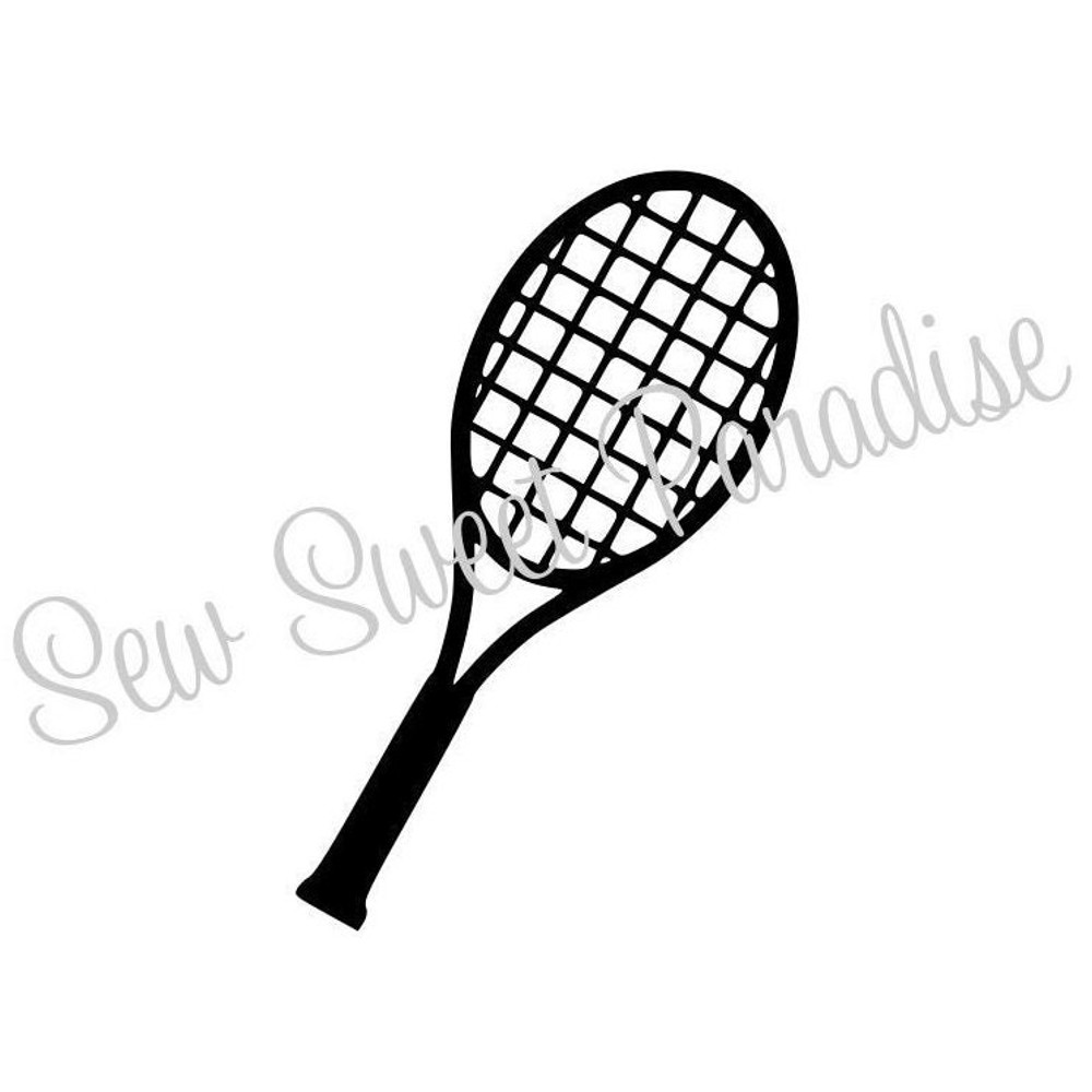 Tennis SVG, Tennis Racket SVG, Digital Download, Cut File, Sublimation, Clip Art (includes svgpngdxf file formats) - 1.jpg
