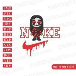 halloween scream baby doll nightmare nike embroidery designs