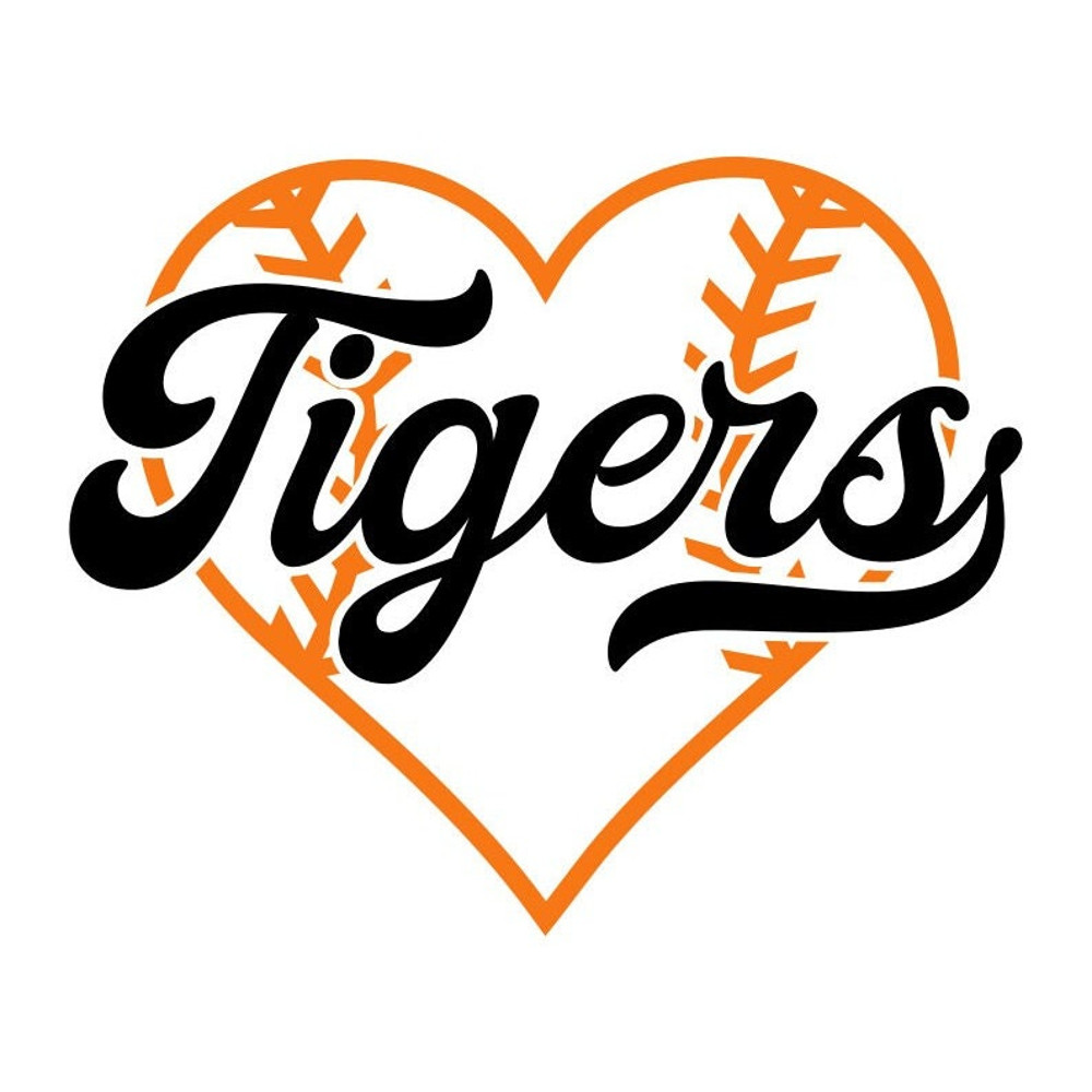 Tigers SVG, Baseball Heart SVG, Baseball Shirt SVG, Digital Download, Cut File, Clip Art, Sublimation (individual svgpngdxfjpeg files) - 1.jpg