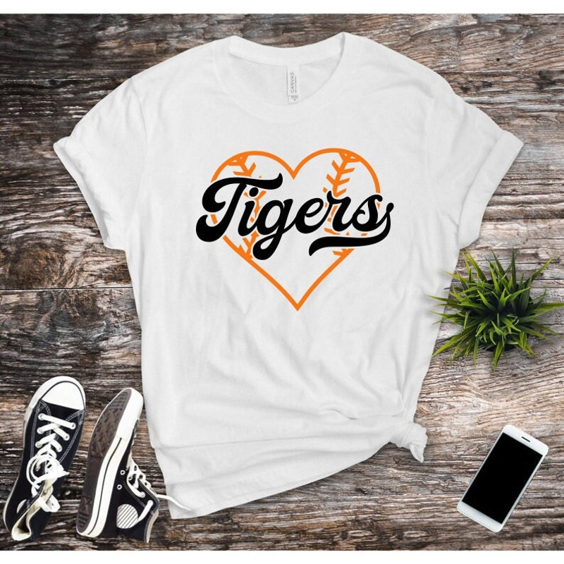 Tigers SVG, Baseball Heart SVG, Baseball Shirt SVG, Digital Download, Cut File, Clip Art, Sublimation (individual svgpngdxfjpeg files) - 2.jpg