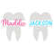 Tooth SVG Frames, Monogram Frame, Name Frame, Digital Download, Cut File, Sublimation, Clip Art (includes 5 individual svgdxfpng files) - 3.jpg