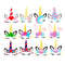 Unicorn SVG Bundle, 12 Unicorns, Unicorn SVG, Digital Download, Cut Files, Sublimation, Clip Art (includes 12 svgpngdxf file formats) - 1.jpg