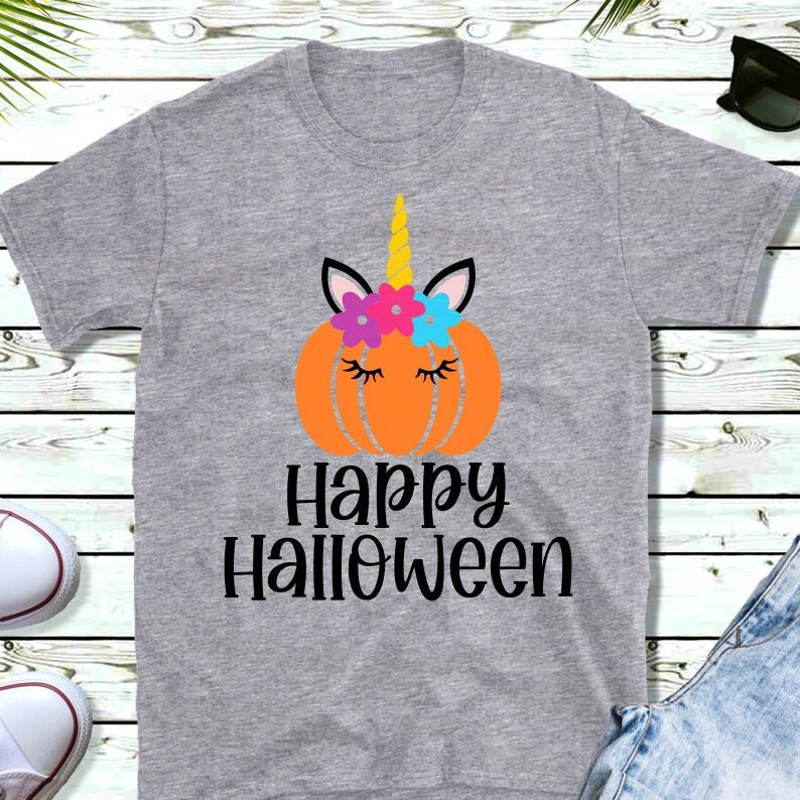 Unicorn SVG Bundle, Happy Halloween, Cutest Pumpkin, Spooky, Digital Download, Cut Files, Sublimation (6 individual svgdxfpngjpeg files) - 3.jpg
