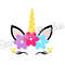 Unicorn SVG, Unicorn Flowers SVG, Easter Unicorn SVG, Digital Download, Cut File, Sublimation, Clip Art (svgpngdxf file formats) - 1.jpg