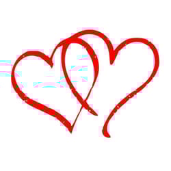 valentines day svg, double heart outline svg, love svg, digital download, cut file, sublimation, clip art (svgpngdxf fil