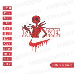 halloween nightmare jack nike embroidery designs