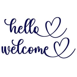 welcome svg, welcome sign svg, hello sign svg, digital download, cut file, sublimation, clip art (includes svgpngdxf fil