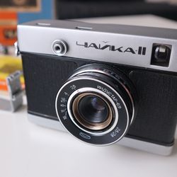 Chaika 2 Industar-69 Lens 2.8/28mm Ussr Russian Camera In Box Vintage Decor