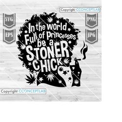 stoner chick svg file || afro girl svg || weed girl svg || smoking weed svg ||smoking cannabis svg | weed svg | cannabis