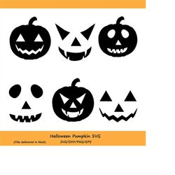 halloween pumpkin svg, pumpkin faces svg, pumpkin svg, halloween svg, pumpkin faces clipart, pumpkin silhouette, cricut,