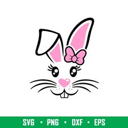 easter bunny girl, easter bunny girl svg, happy easter svg, easter egg svg, spring svg, png, dxf, eps file