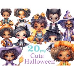 Cute Halloween Clipart Collection | Black Witch Clipart