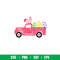 Happy Easter Truck with Eggs, Happy Easter Truck with Eggs Svg, Happy Easter Svg, Easter egg Svg, Spring Svg, png,dxf,eps file.jpeg