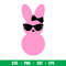 Hipster Easter Girl Svg, Hipster Easter Bunnies Svg, Happy Easter Svg, Easter egg Svg, Spring Svg,png,eps,dxf file.jpeg