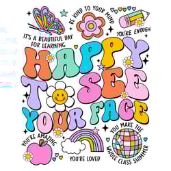 happy to see your face you are loved svg