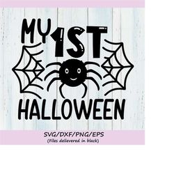 my 1st halloween svg, halloween svg, first halloween svg, baby halloween svg, baby svg, silhouette cricut cut files, svg