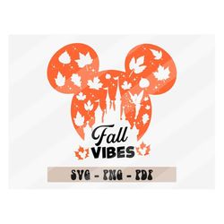 mouse head fall vibes svg, mouse head clipart, fall design, fall vibes svg, autumn clipart, autumn shirt svg, fall svg,