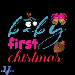 Baby First Christmas Svg, Christmas Svg, Xmas Svg, Pine Svg, Christmas Gift Svg, Christmas Bells Svg