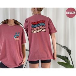 retro usa comfort colors shirt, 4th of july tshirt, retro fourth t-shirt, unisex 4th of july t shirt, america shirt, ind