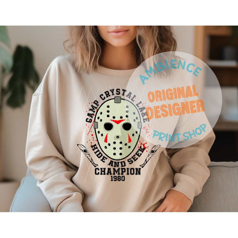 Camp Crystal Lake svg, Camp Crystal Lake, Friday the 13th, Jason Vorhees, Horror svg, Halloween svg, Hockey Mask svg, Creepy svg, Halloween - 1.jpg