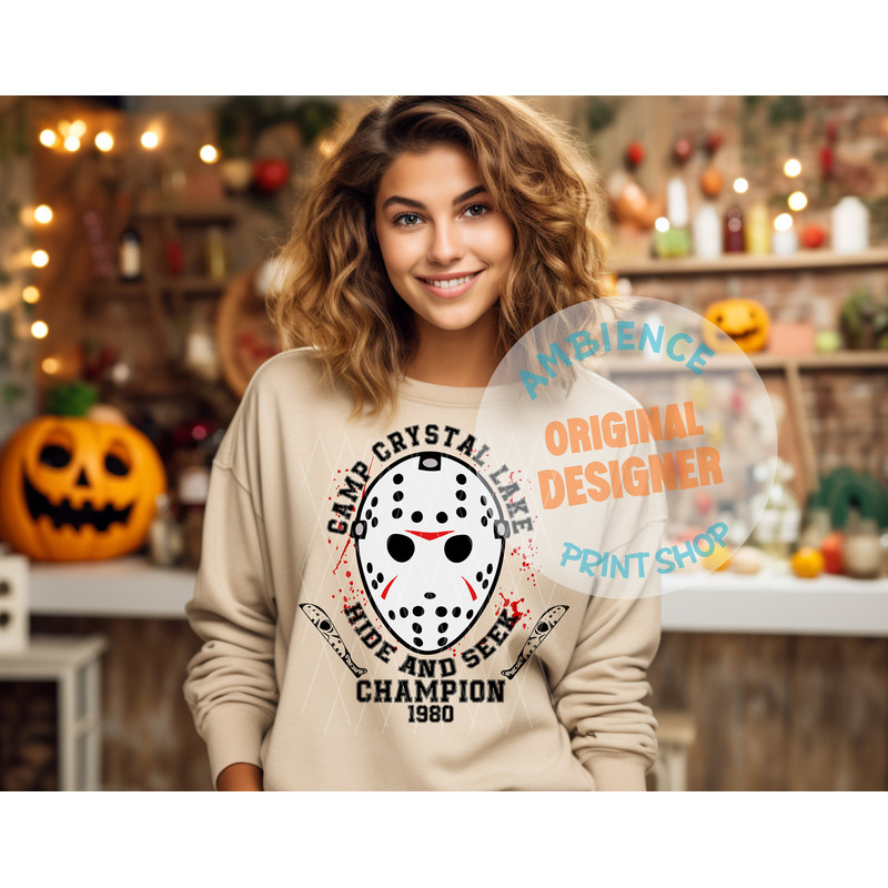 Camp Crystal Lake svg, Camp Crystal Lake, Friday the 13th, Jason Vorhees, Horror svg, Halloween svg, Hockey Mask svg, Creepy svg, Halloween - 2.jpg