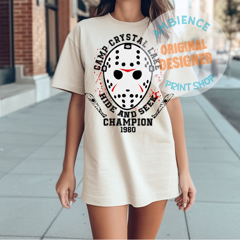 Camp Crystal Lake svg, Camp Crystal Lake, Friday the 13th, Jason Vorhees, Horror svg, Halloween svg, Hockey Mask svg, Creepy svg, Halloween - 3.jpg