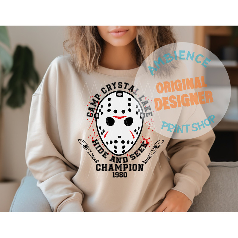 Camp Crystal Lake svg, Camp Crystal Lake, Friday the 13th, Jason Vorhees, Horror svg, Halloween svg, Hockey Mask svg, Creepy svg, Halloween - 4.jpg