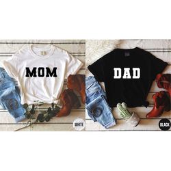 Mom and Dad T-shirts, Mom Shirts, Dad Shirts, Matching Couple T-shirts, Mom To Be, Dad To Be, Mama Shirt, Pregnancy Reve