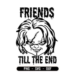 hallowen character friends till the end digital cut files - design files - cricut - svg - silhouette cameo - png - svg -