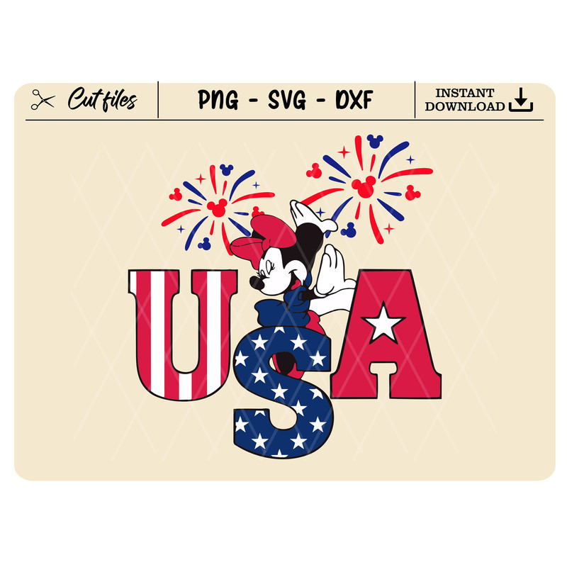 Happy 4th of July Svg, July 4th Svg, Fourth of July Svg, America, American Flag Svg, 1776 Svg, Independence Day Svg, Mouse Head Svg - 1.jpg