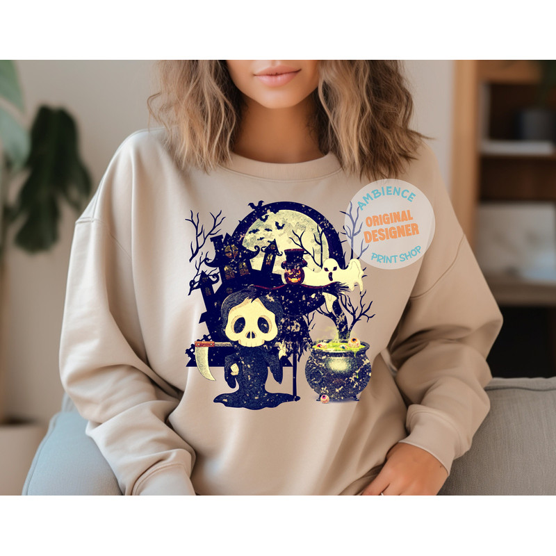 Haunted House PNG-Halloween Sublimation Digital Design Download-spooky season png, spooky girl png, kids halloween png, spooky boo png file - 2.jpg