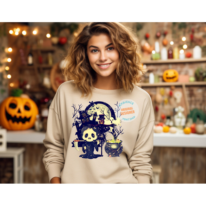 Haunted House PNG-Halloween Sublimation Digital Design Download-spooky season png, spooky girl png, kids halloween png, spooky boo png file - 4.jpg