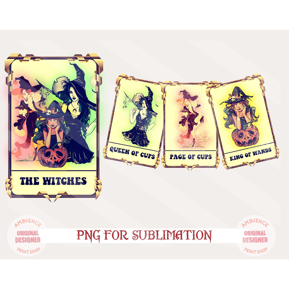 Hocus Pocus Halloween Tarot Png Bundle, Retro Halloween Png, Horror Tarot Card Png, Sanderson Sister Png, Spooky Season Png Trendy Halloween - 2.jpg