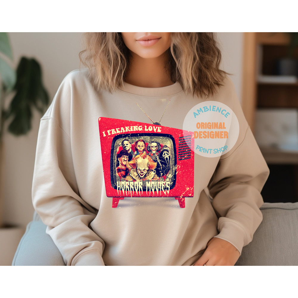Horror Movies PNG, I Freaking Love Horror Movies Halloween Designs, Horror Characters PNG, Spooky Vibes, Halloween Sublimation Design - 3.jpg
