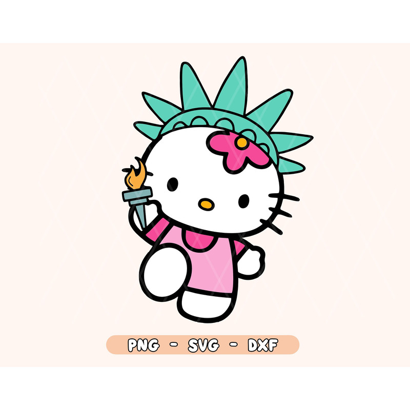 Independence Day Kitty Statue SVG, American Kwaii Kitty Png, Independence Day Png, Party In The Usa Png, America Vibes Png, 4th July Png,Svg - 1.jpg
