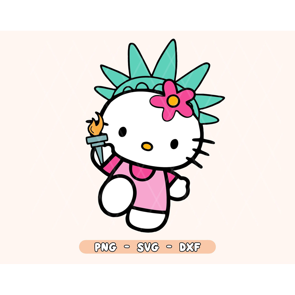 Independence Day Kitty Statue SVG, American Kwaii Kitty Png, Independence Day Png, Party In The Usa Png, America Vibes Png, 4th July Png,Svg - 1.jpg