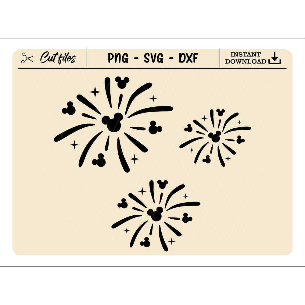 Mouse Fireworks T-shirt SVG, Birthday t-Shirt Svg, Disneyland World Svg, Mickey shirt svg, cricut cut file - 1.jpg