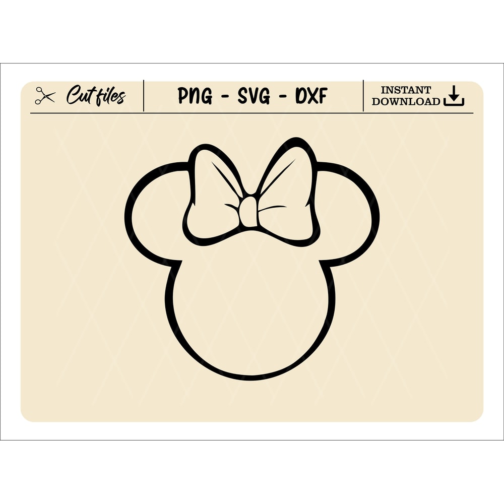 Mouse Head Outline svg, Digital Download, Clipart mouse head, Mouse Head Instant Dowload png, svg,,dxf - 1.jpg