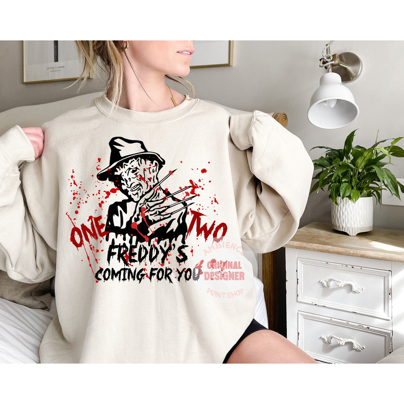 One, Two, Freddy's Coming For You - Freddy Krueger Song SVG PNG -Nightmare On Elm Street Digital Download - Png, Svg, Dxf - 1.jpg