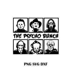 psycho bunch horror characters svg cut file  cheap svg  halloween  scary movies  horror movie  psycho bunch  cheap digit